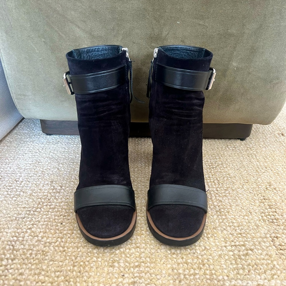 Isabel Marant Black Ankle Boots with Buckle Detail